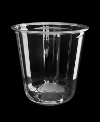 Copos PET transparentes em formato de U GK90/360UC